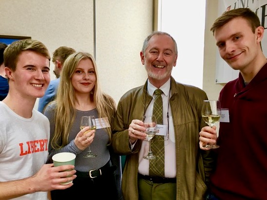 NCA President Bill Telford with 2018 Freshers